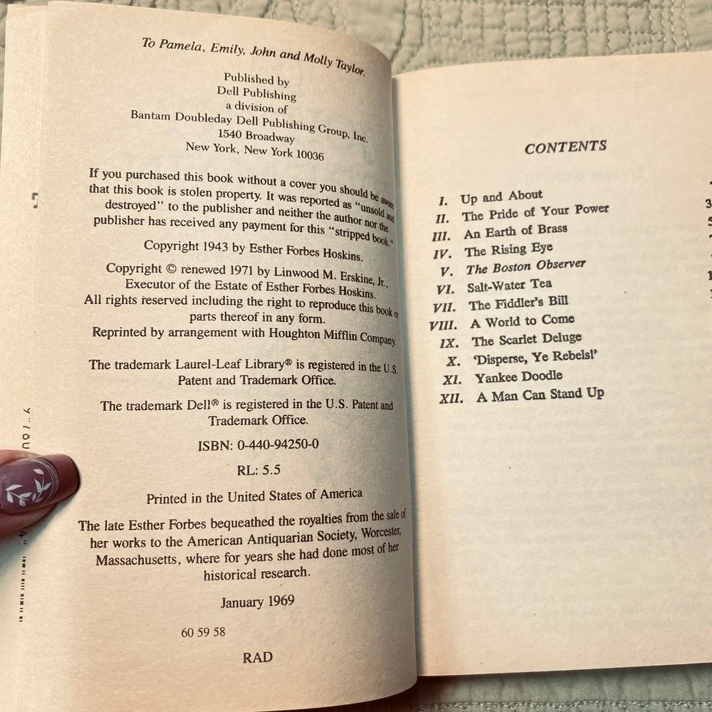 Dell Publishing johnny tremain